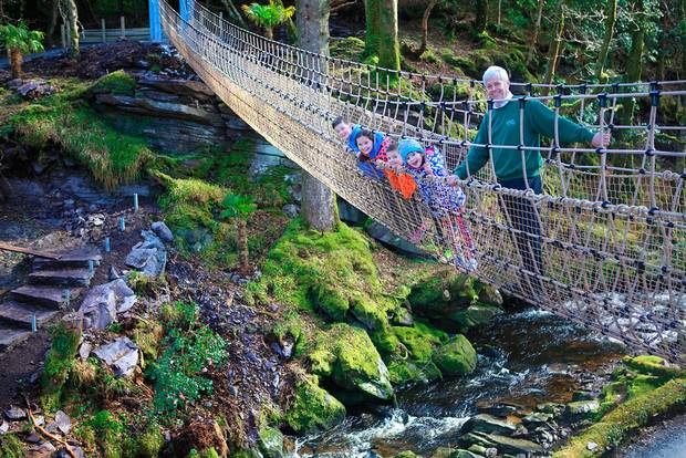 Ireland's Longest Rope bridge created by Billy Alexander at Kells bay